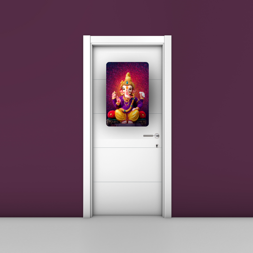 Personalized Door Lord Sticker | Custom 1mm Thick Plastic Nameplate with Photo | Waterproof, Durable & Lightweight