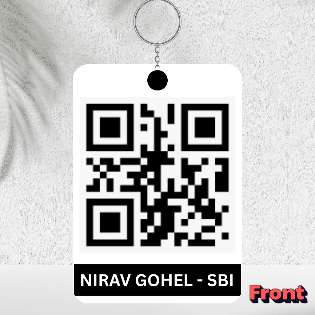 Personalised UPI Key Ring | Custom Photo Keychain | Double-Side Printed 7×9 cm Key Chain | Best Travel Accessories | Stylish Key Holder | Perfect Gift