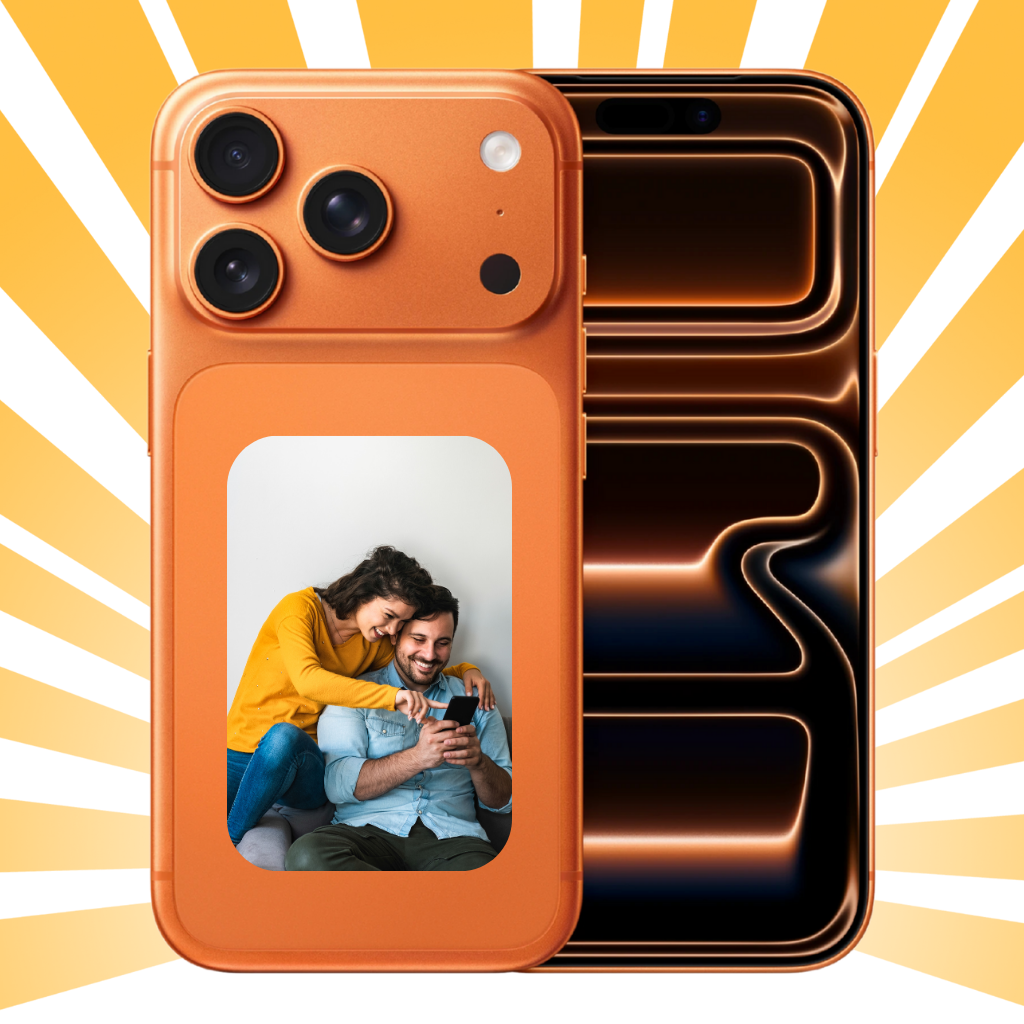 Personalized Mobile Back Cover Sticker | Custom Phone Skin with Name, Photo, Logo | Waterproof & Scratch-Resistant | 6.5 × 9.5 cm ( Set of 2)