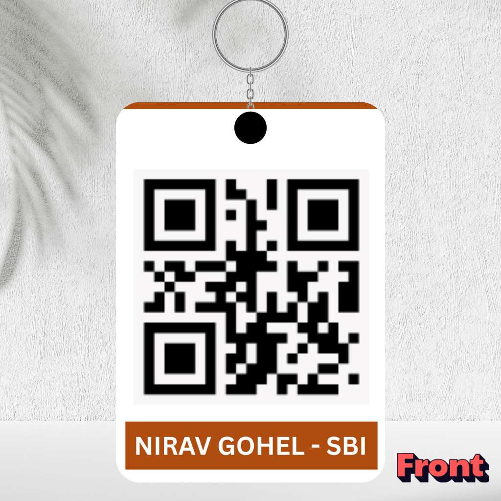 Personalised UPI Key Ring | Custom Photo Keychain | Double-Side Printed 7×9 cm Key Chain | Best Travel Accessories | Stylish Key Holder | Perfect Gift