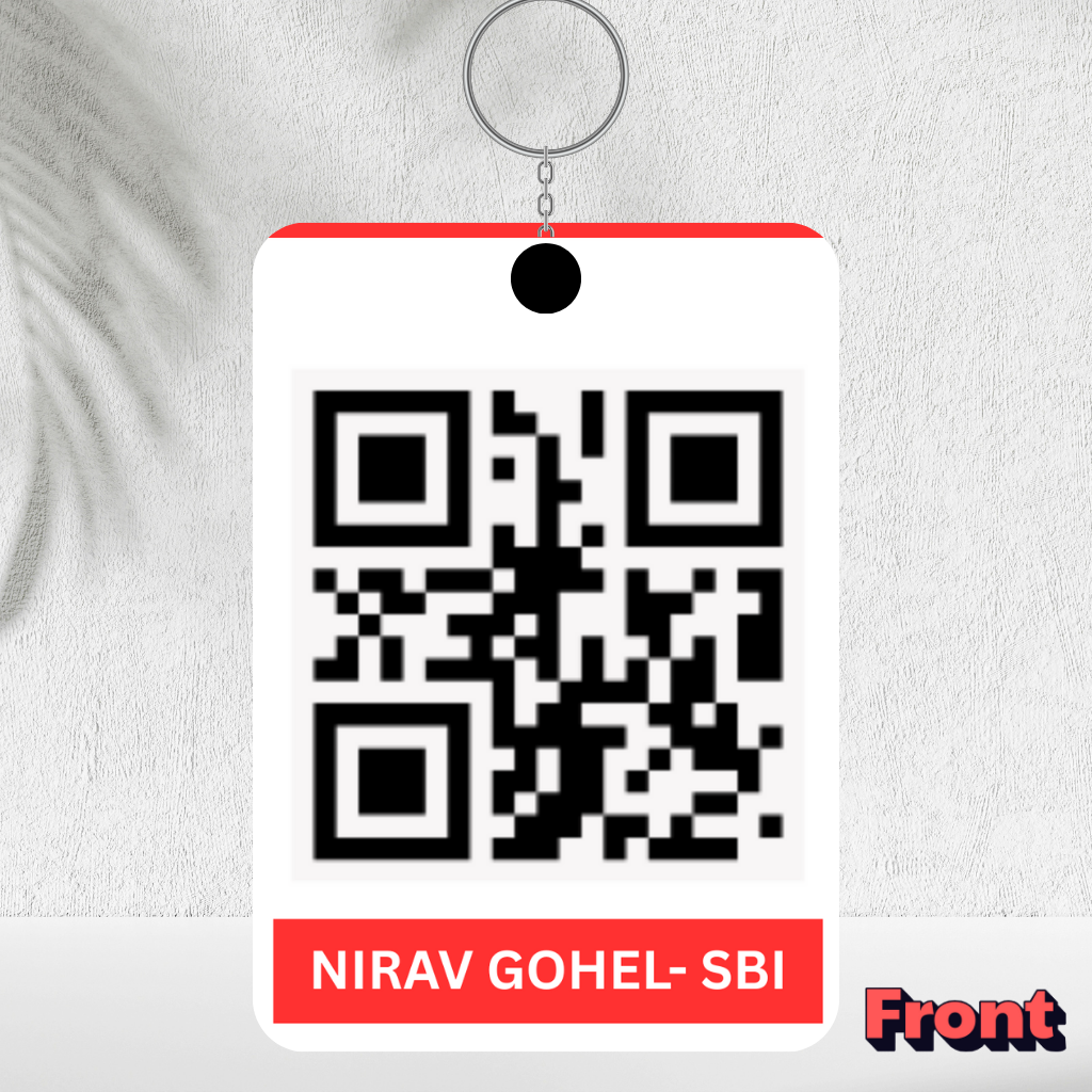 Personalised UPI Key Ring | Custom Photo Keychain | Double-Side Printed 7×9 cm Key Chain | Best Travel Accessories | Stylish Key Holder | Perfect Gift
