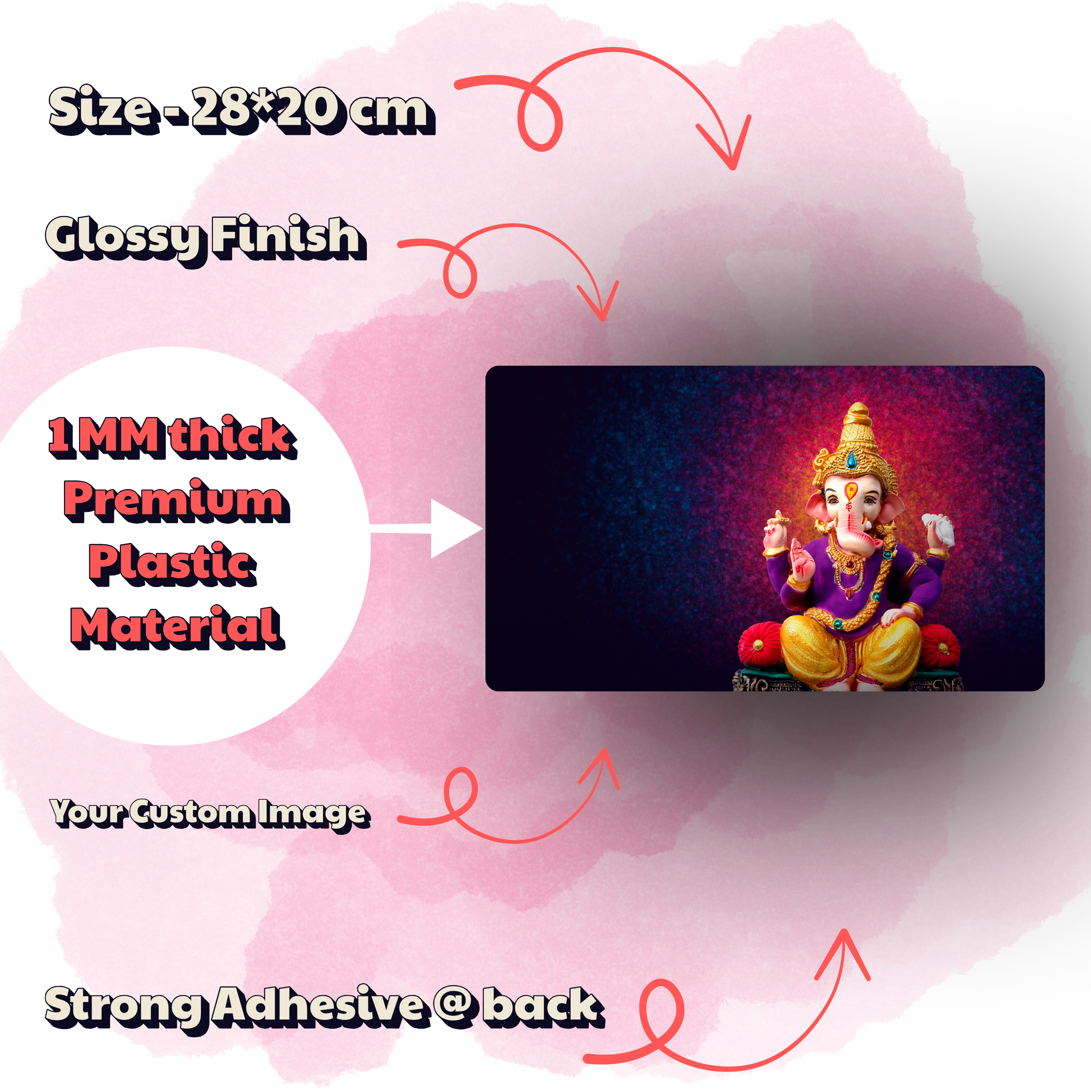 Personalized Door Lord Sticker | Custom 1mm Thick Plastic Nameplate with Photo | Waterproof, Durable & Lightweight (Copy)