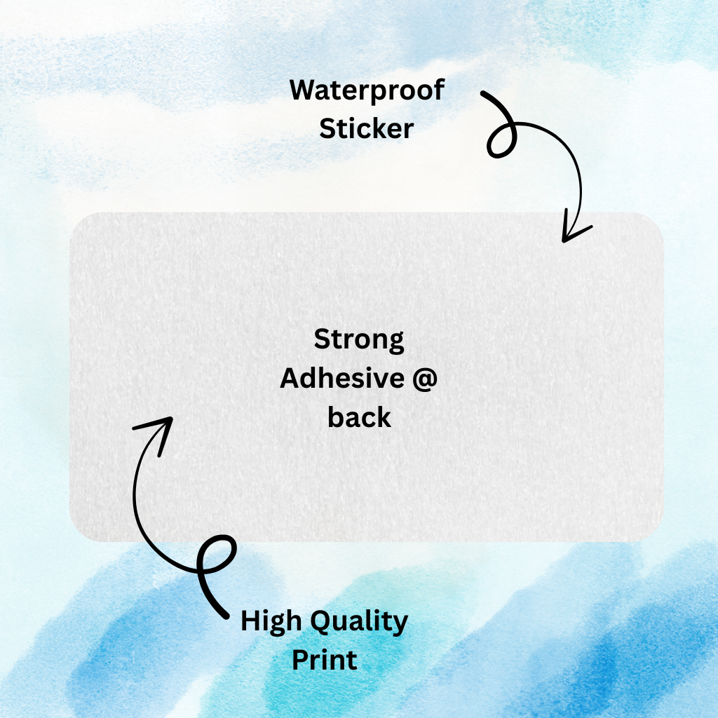 Custom Kids Notebook Sticker  - 24 Stickers @ Just 199 ₹