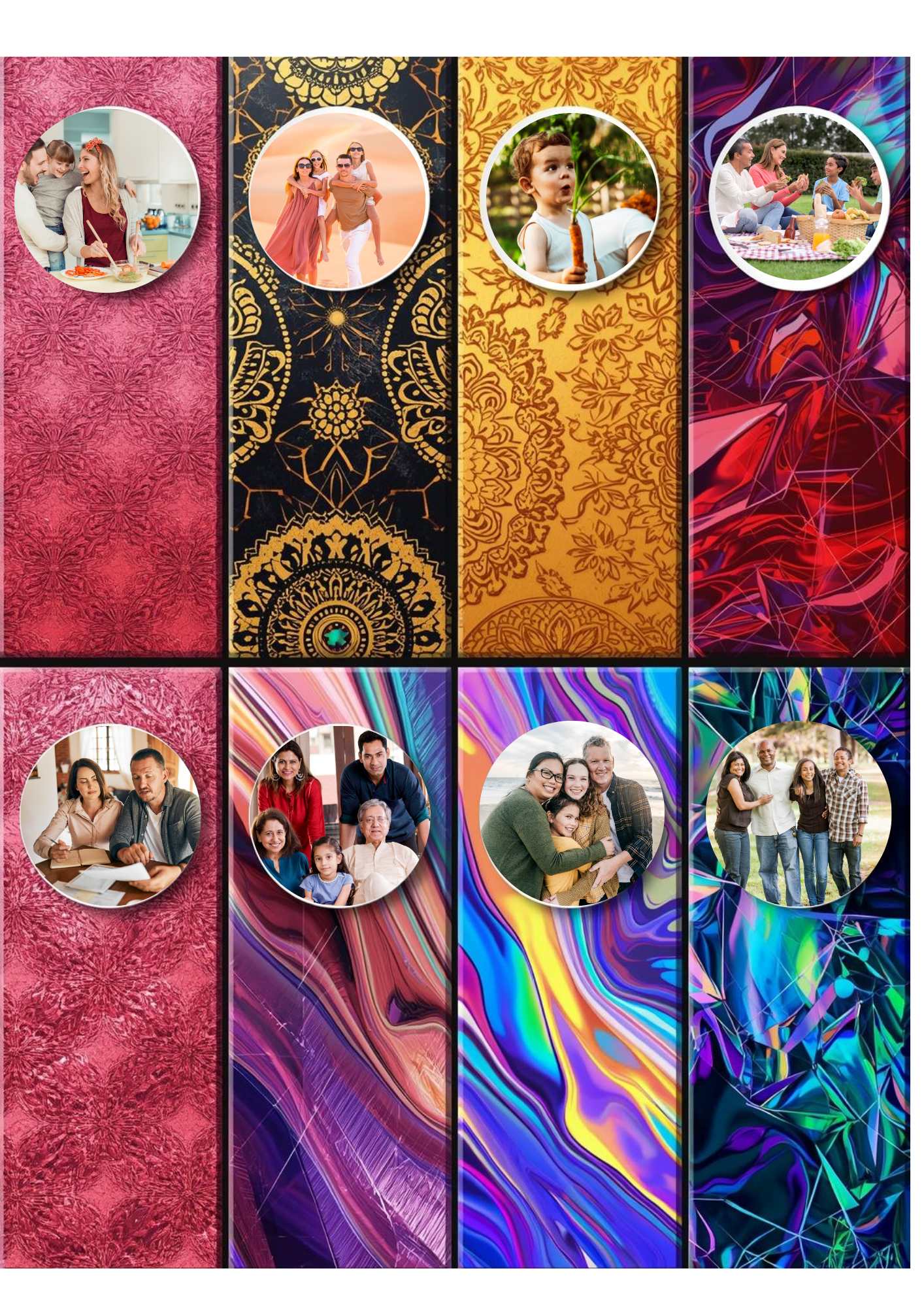 Slim,  Glossy, and Waterproof Custom Photo Bookmark – 4×13 cm ( Set of 8)
