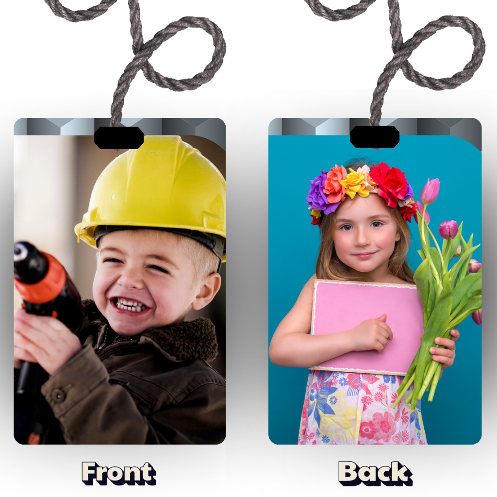 Personalised Car Hanging, Photo Car Hanging, Both Car Hanger with Photo, Best Car Accessories, Mirror Hanging Accessories, Best Gift. Size - 7*9cm, Double side print