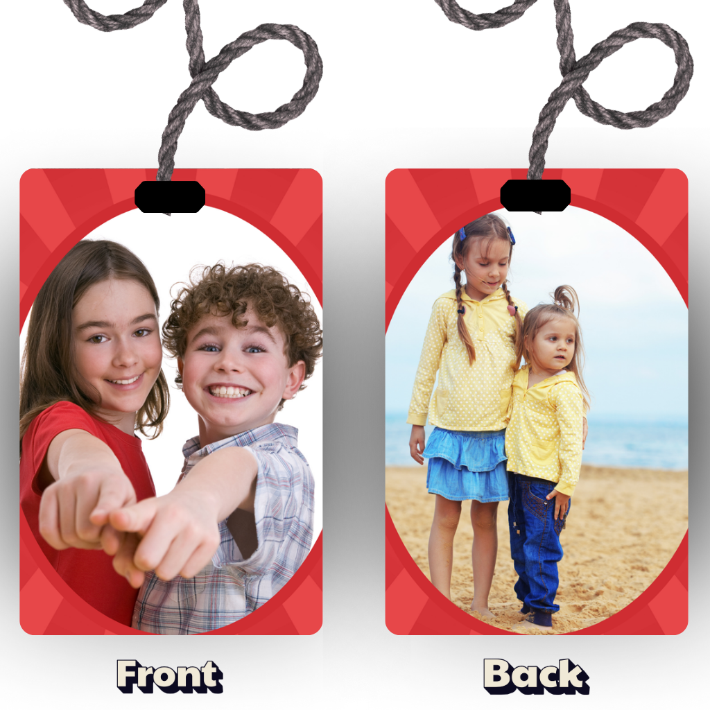 Personalised Car Hanging, Photo Car Hanging, Both Car Hanger with Photo, Best Car Accessories, Mirror Hanging Accessories, Best Gift. Size - 7*9cm, Double side print