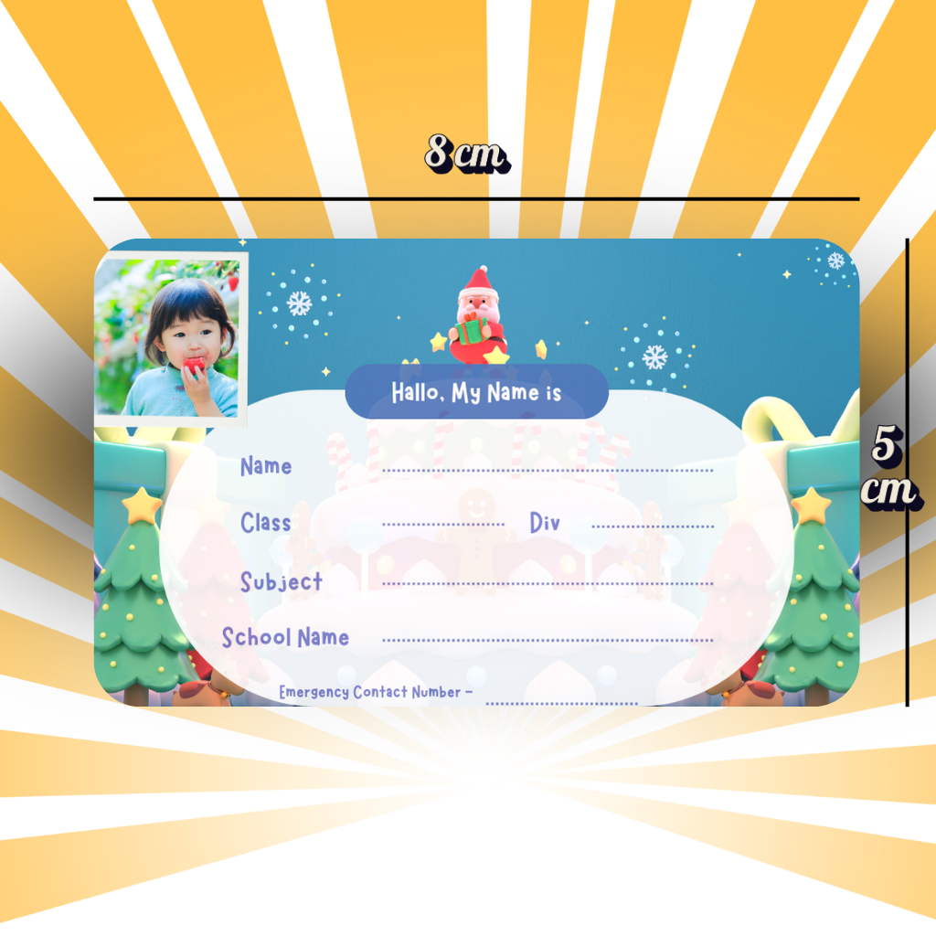 Custom Kids Notebook Sticker  - 24 Stickers @ Just 199 ₹