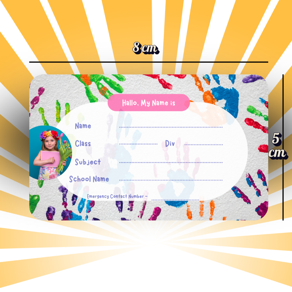 Custom Kids Notebook Sticker  - 24 Stickers @ Just 199 ₹
