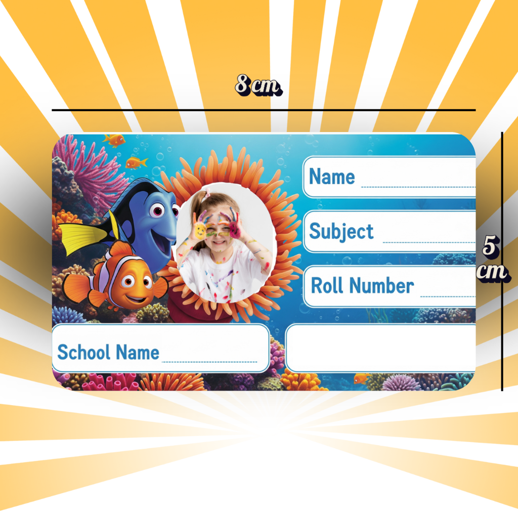 Custom Kids Notebook Sticker  - 24 Stickers @ Just 199 ₹