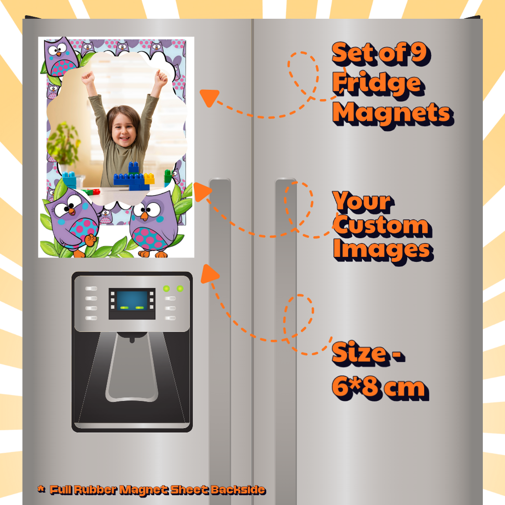 Kids Custom Photo Fridge Magnets – Fun & Personalized