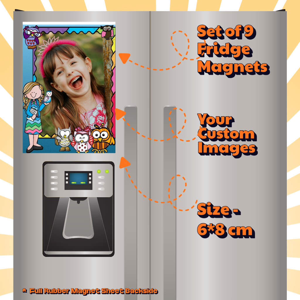 Kids Custom Photo Fridge Magnets – Fun & Personalized