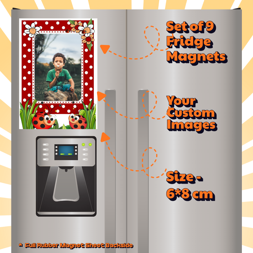 Kids Custom Photo Fridge Magnets – Fun & Personalized