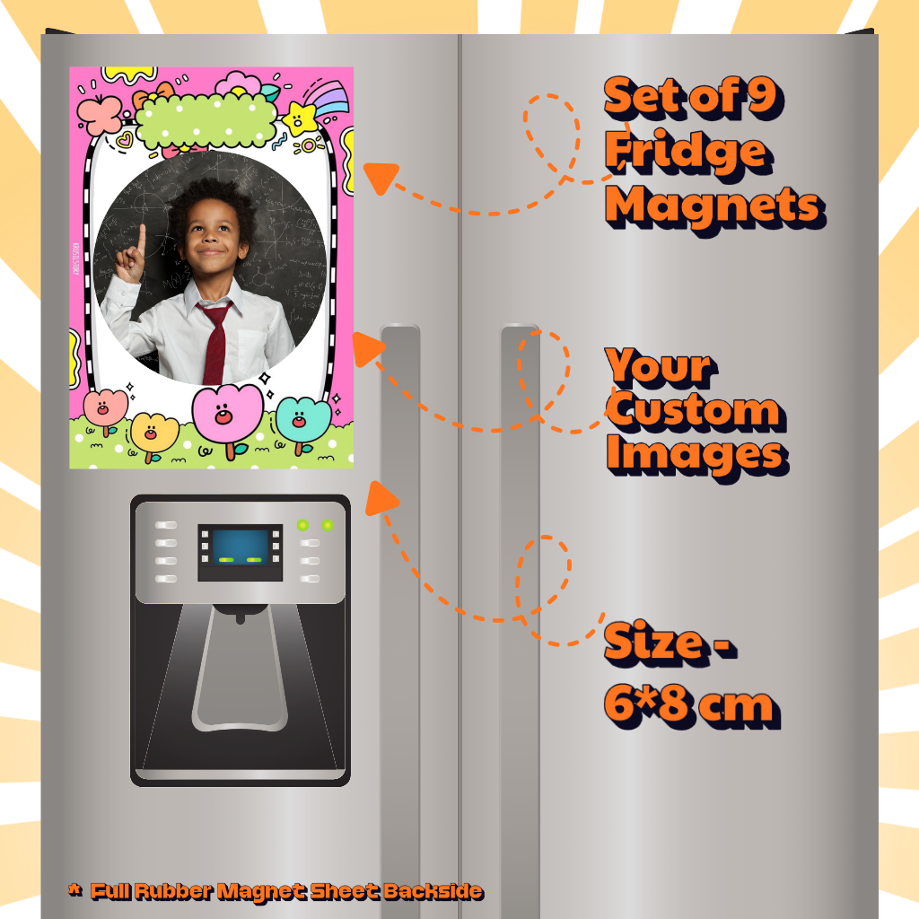 Kids Custom Photo Fridge Magnets – Fun & Personalized