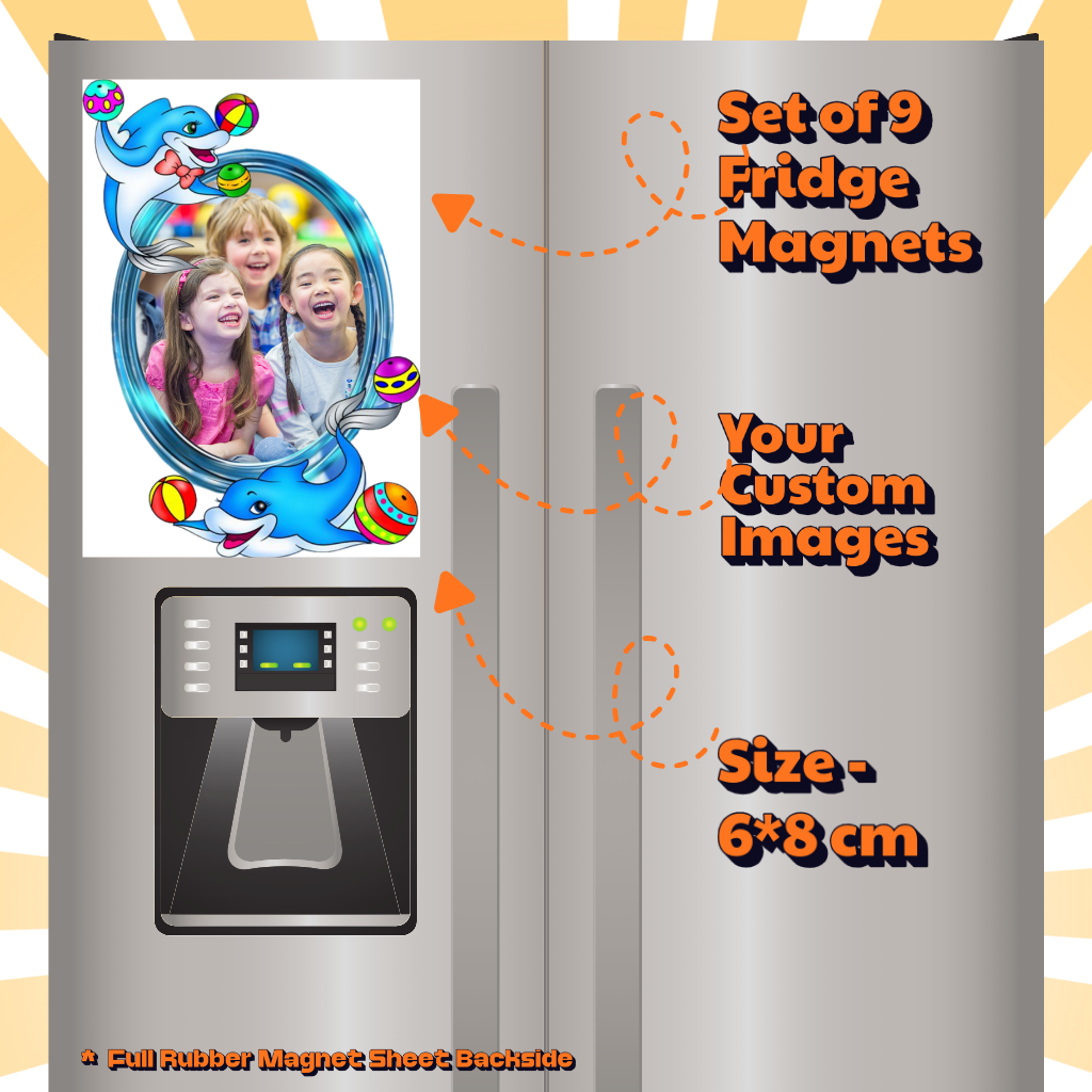 Kids Custom Photo Fridge Magnets – Fun & Personalized