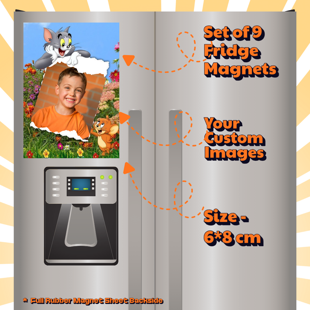Kids Custom Photo Fridge Magnets – Fun & Personalized
