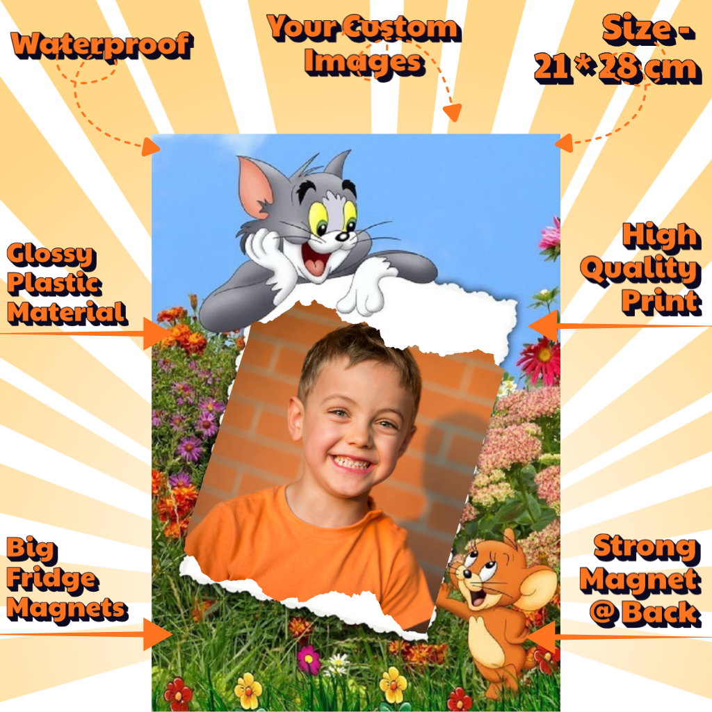 Kids Custom Photo Fridge Magnets – Fun & Personalized