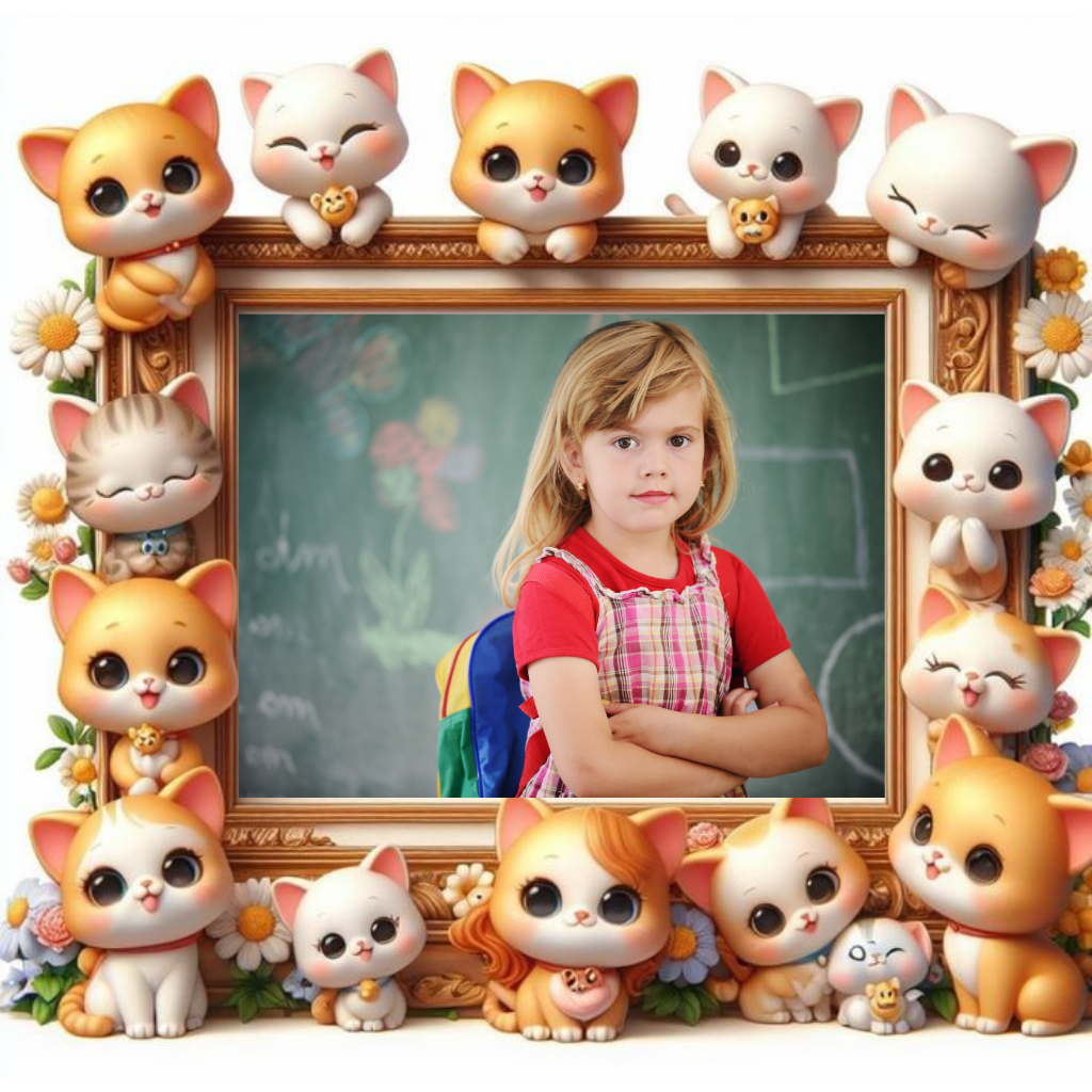 Kids Custom Photo Fridge Magnets – Fun & Personalized - 15*15cm Square