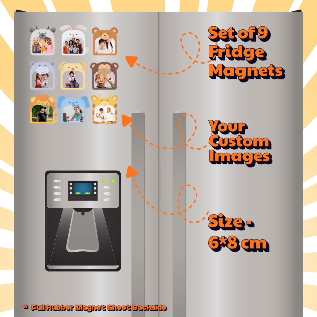 Kids Custom Photo Fridge Magnets – Fun & Personalized