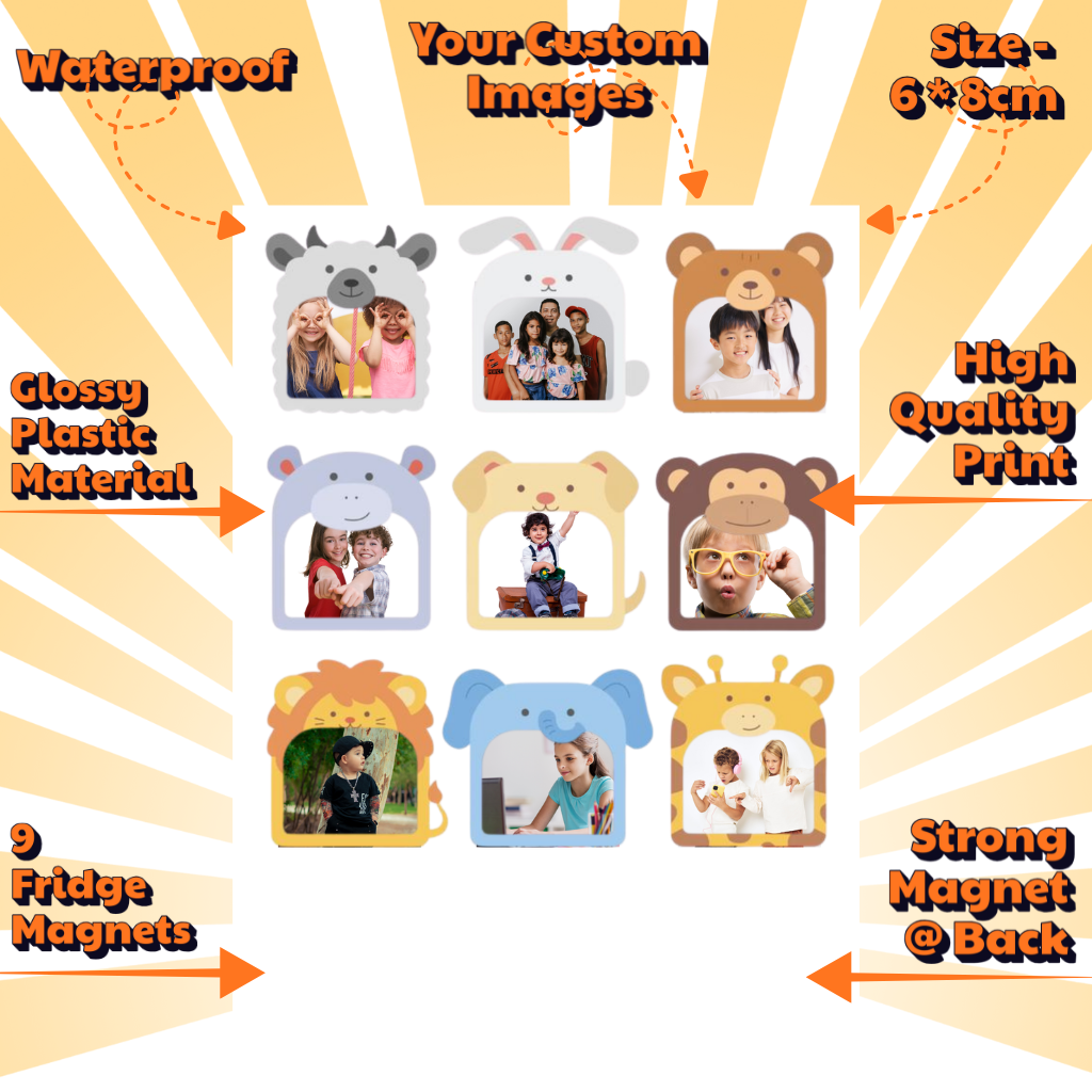 Kids Custom Photo Fridge Magnets – Fun & Personalized