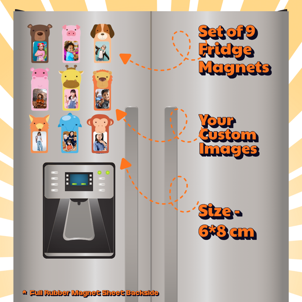 Kids Custom Photo Fridge Magnets – Fun & Personalized