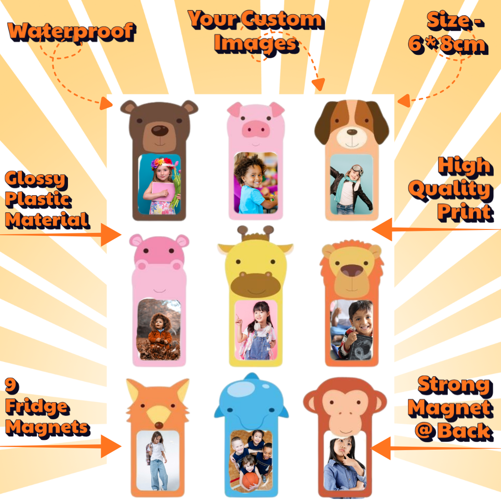 Kids Custom Photo Fridge Magnets – Fun & Personalized