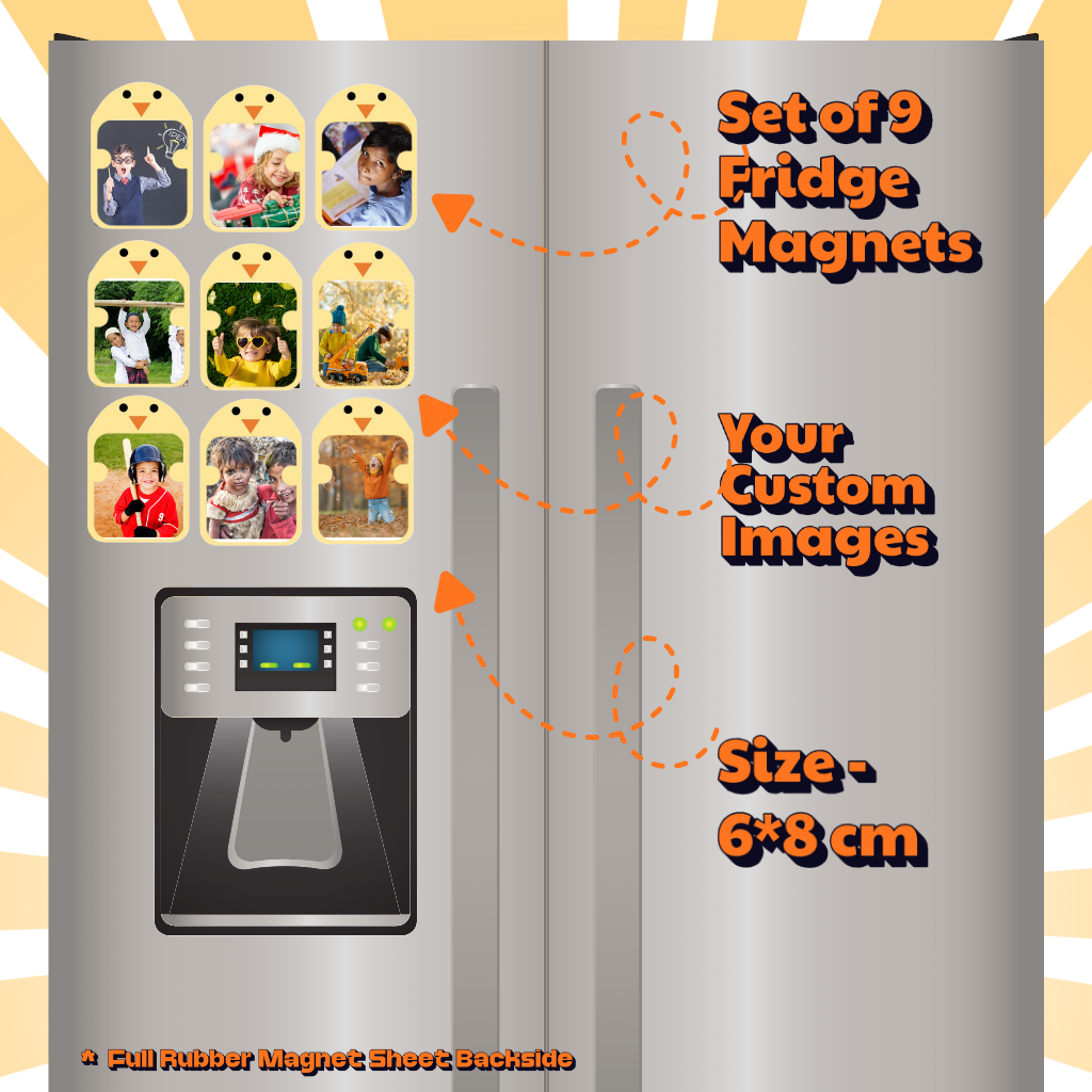 Kids Custom Photo Fridge Magnets – Fun & Personalized