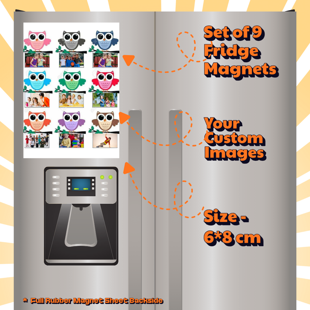 Kids Custom Photo Fridge Magnets – Fun & Personalized