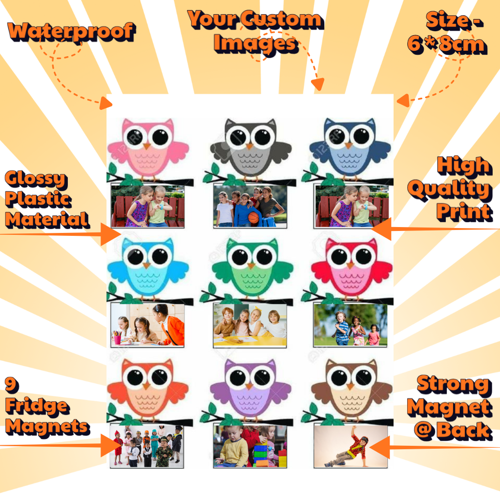Kids Custom Photo Fridge Magnets – Fun & Personalized