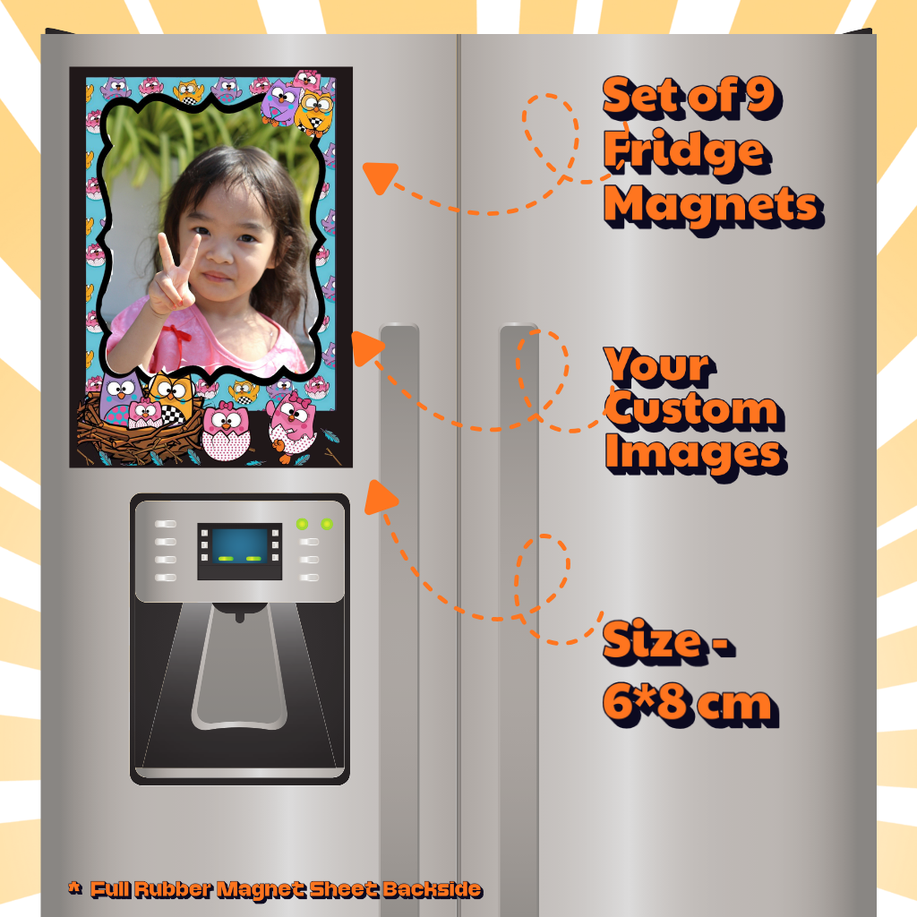 Kids Custom Photo Fridge Magnets – Fun & Personalized