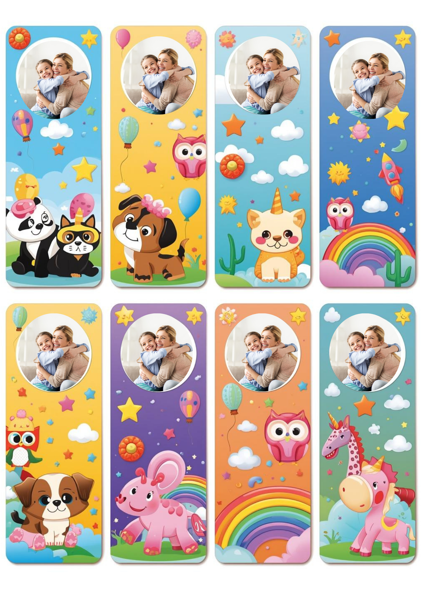 Personalized Bookmark for Kids – Add Your Child’s Photo ( Set of 8)