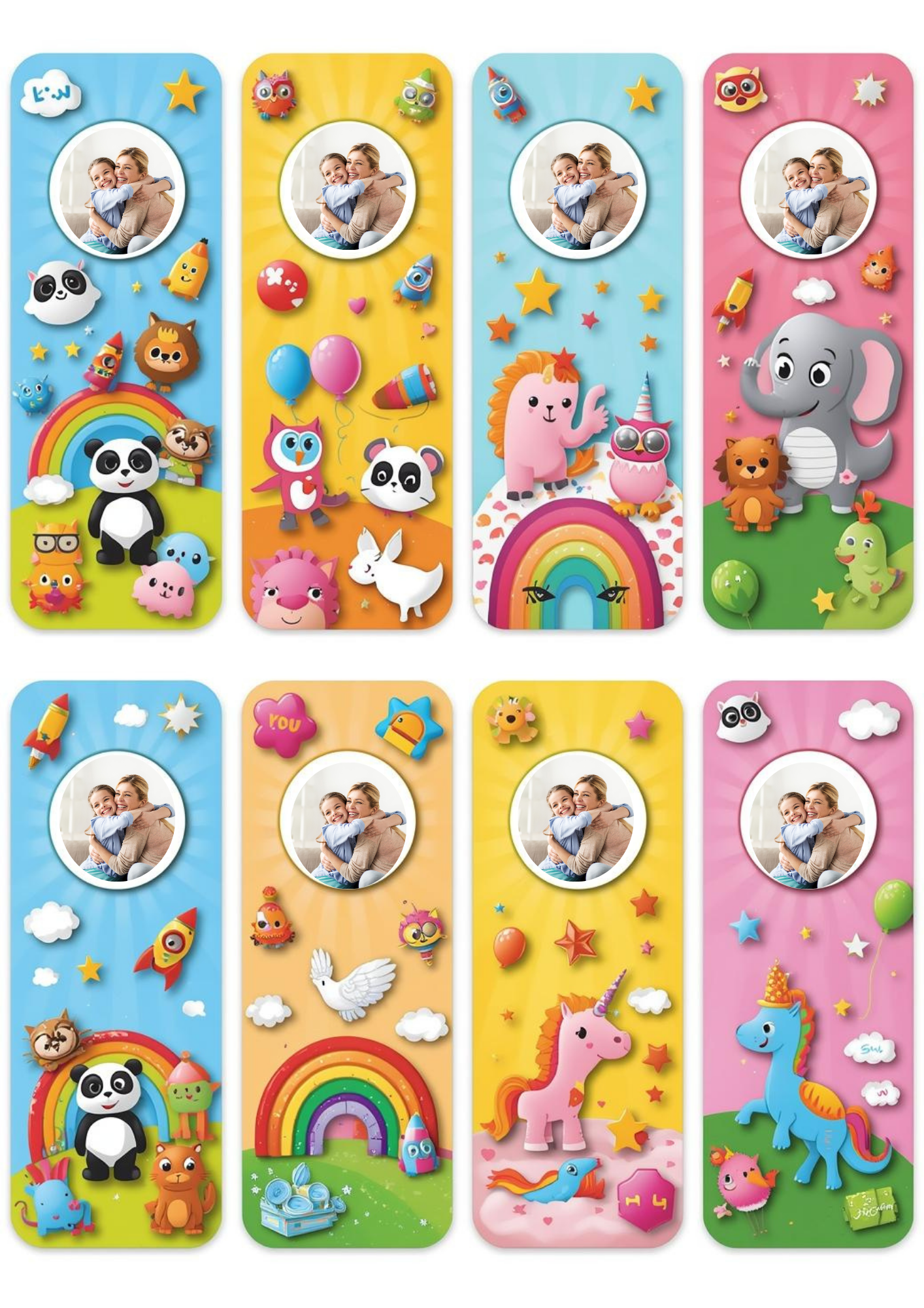 Personalized Bookmark for Kids – Add Your Child’s Photo ( Set of 8)