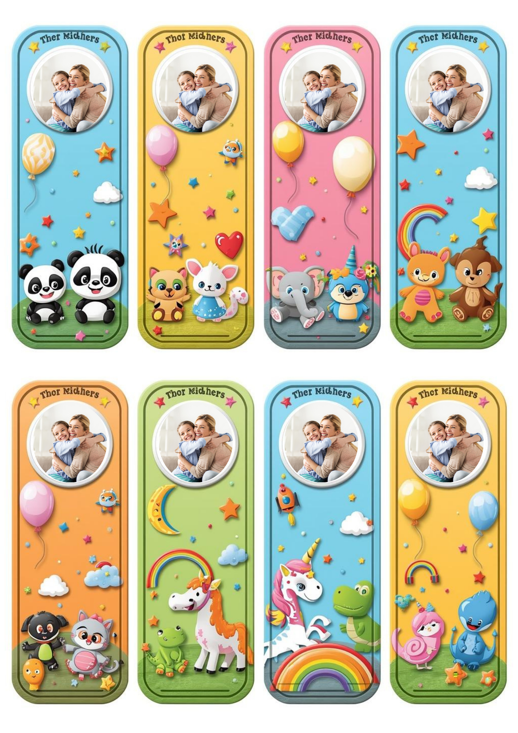 Personalized Bookmark for Kids – Add Your Child’s Photo ( Set of 8)