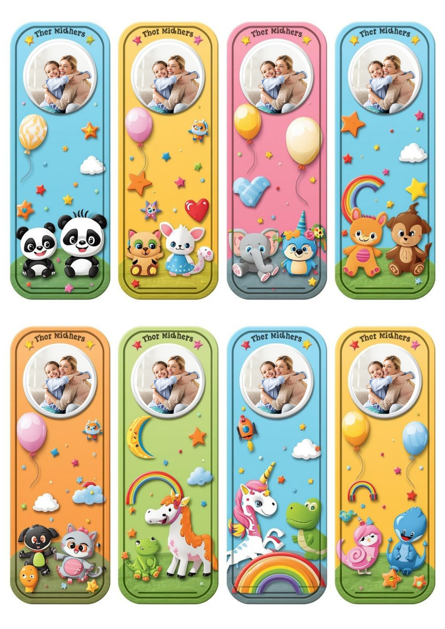 Personalized Bookmark for Kids – Add Your Child’s Photo ( Set of 8)