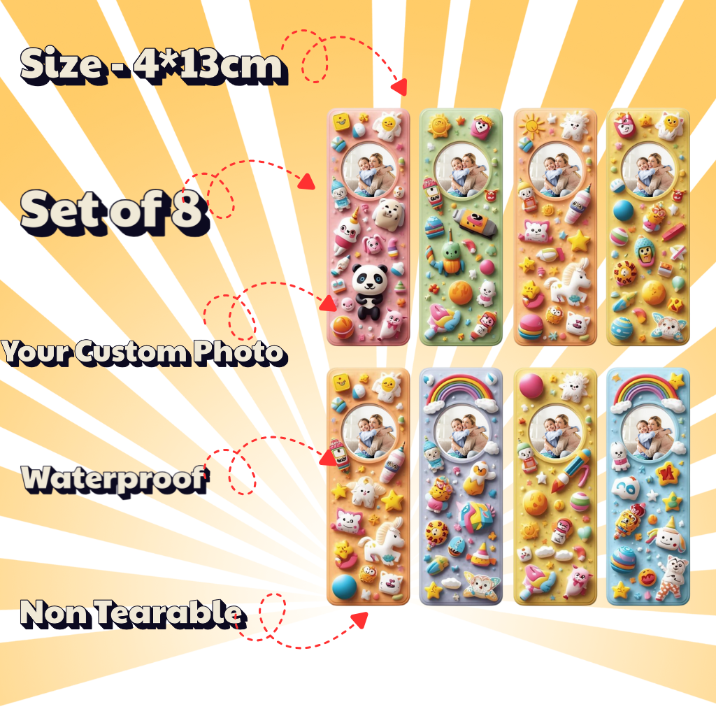 Personalized Bookmark for Kids – Add Your Child’s Photo ( Set of 8)