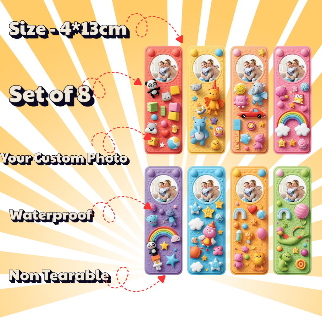 Personalized Bookmark for Kids – Add Your Child’s Photo ( Set of 8)