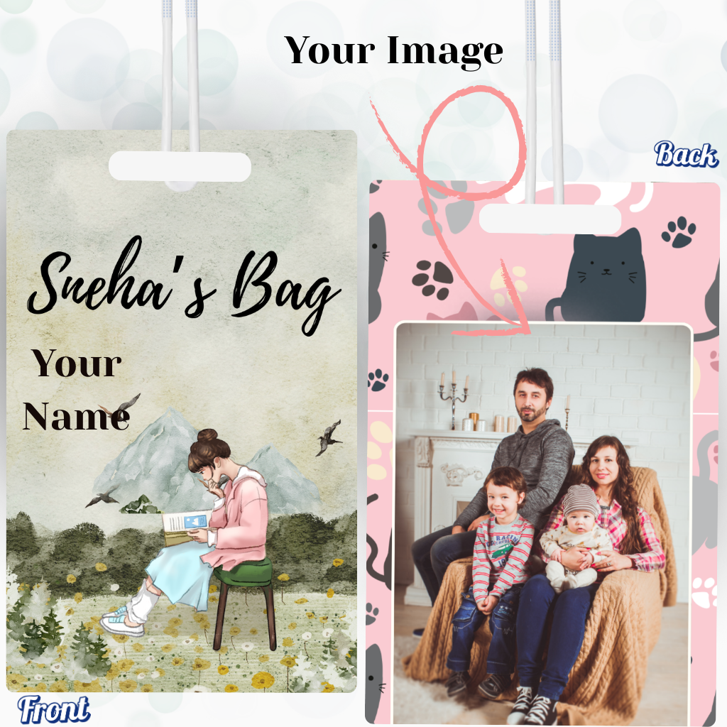 Luggage Tag With Name & Image Customisation - 7*9 Cm