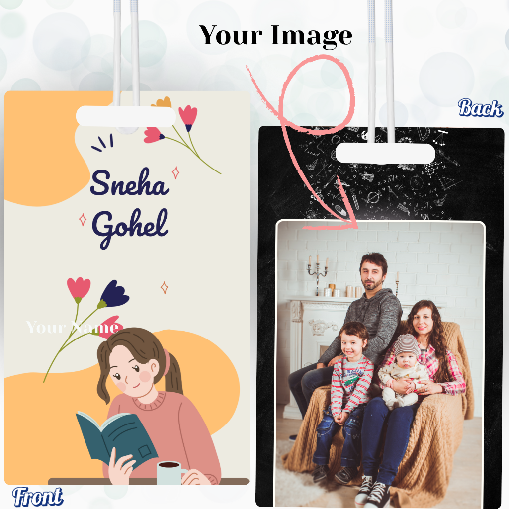 Luggage Tag With Name & Image Customisation - 7*9 Cm