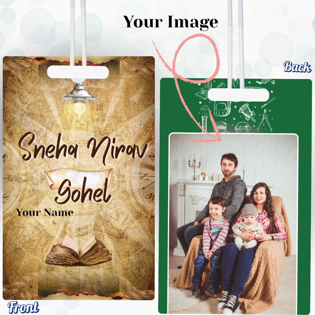 Luggage Tag With Name & Image Customisation - 7*9 Cm