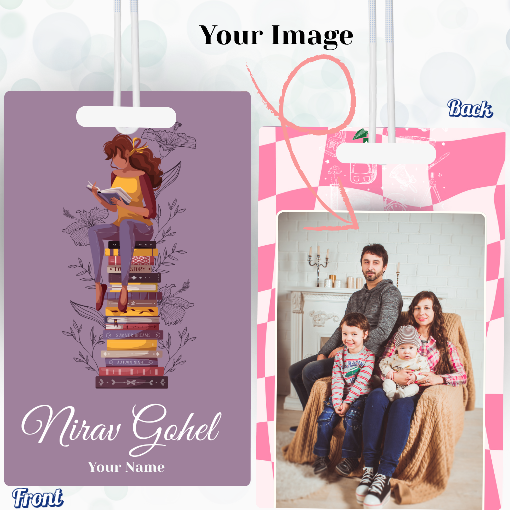 Luggage Tag With Name & Image Customisation - 7*9 Cm