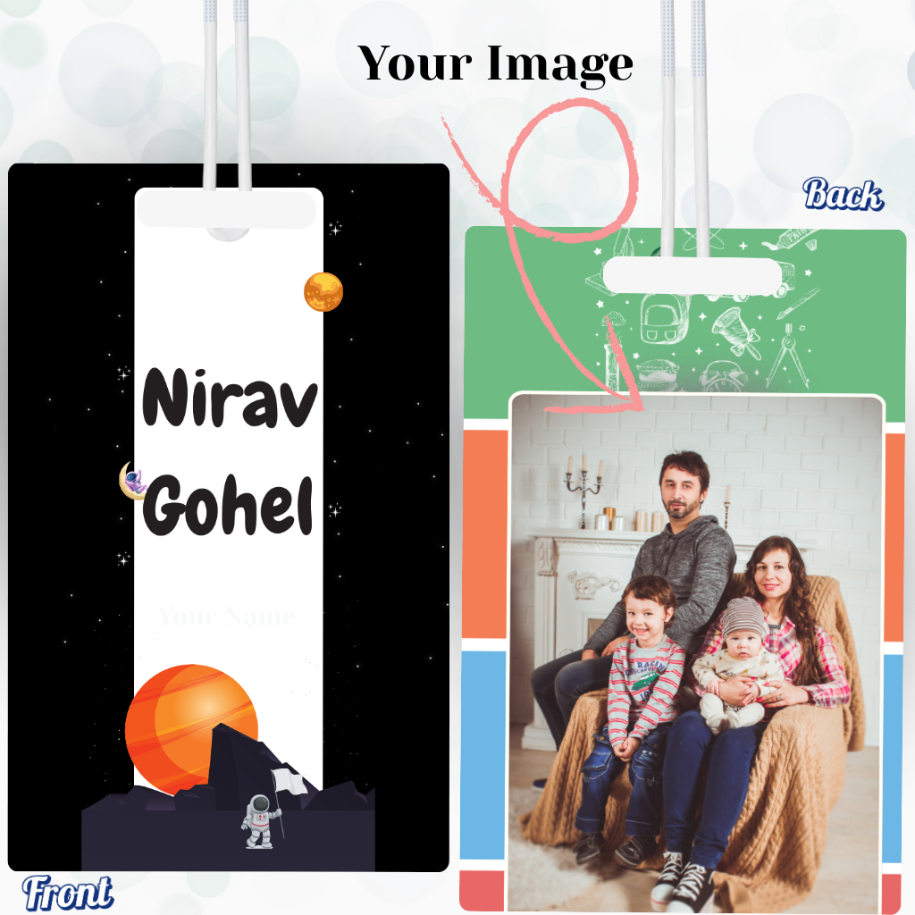 Luggage Tag With Name & Image Customisation - 7*9 Cm