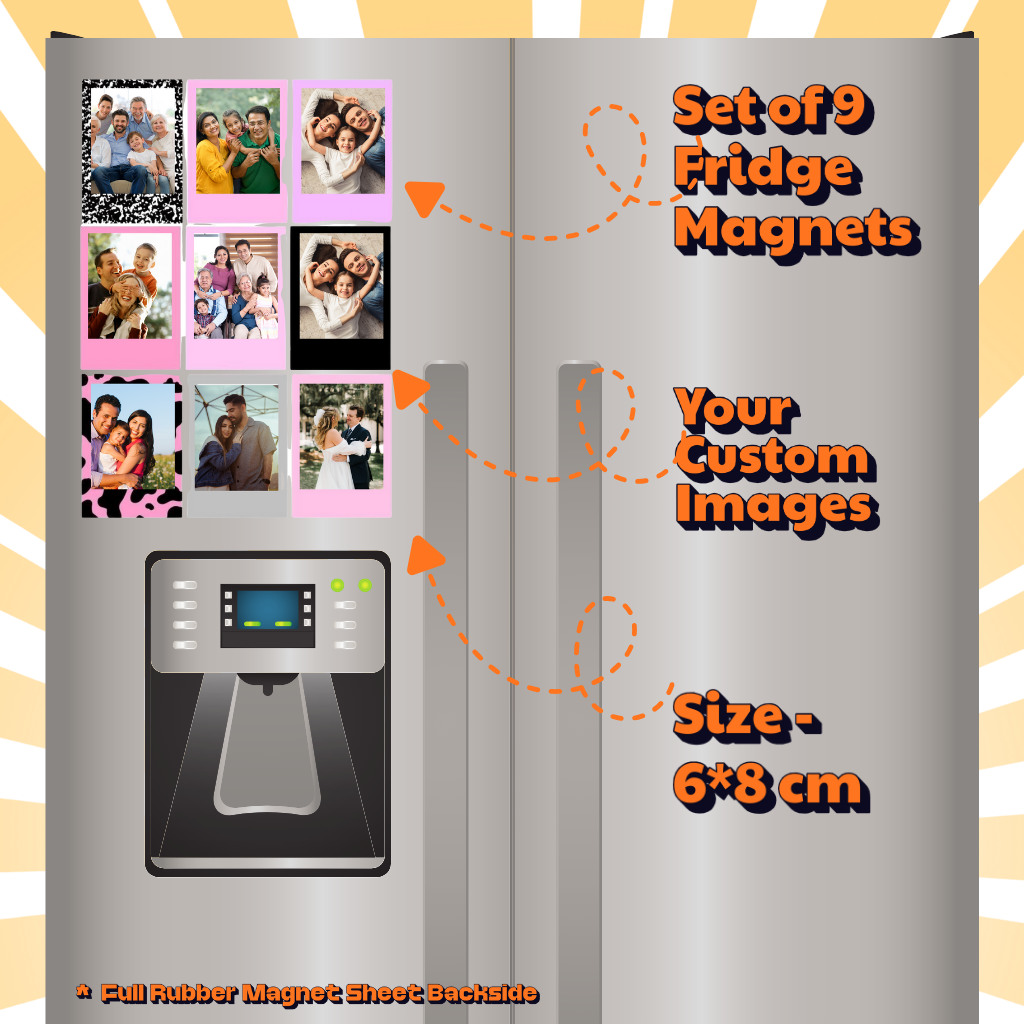 Photo Fridge Magnets – Strong Hold, Glossy Finish, Waterproof
