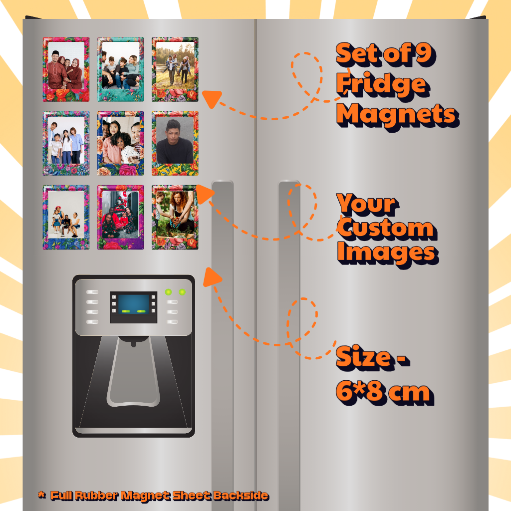 Photo Fridge Magnets – Strong Hold, Glossy Finish, Waterproof