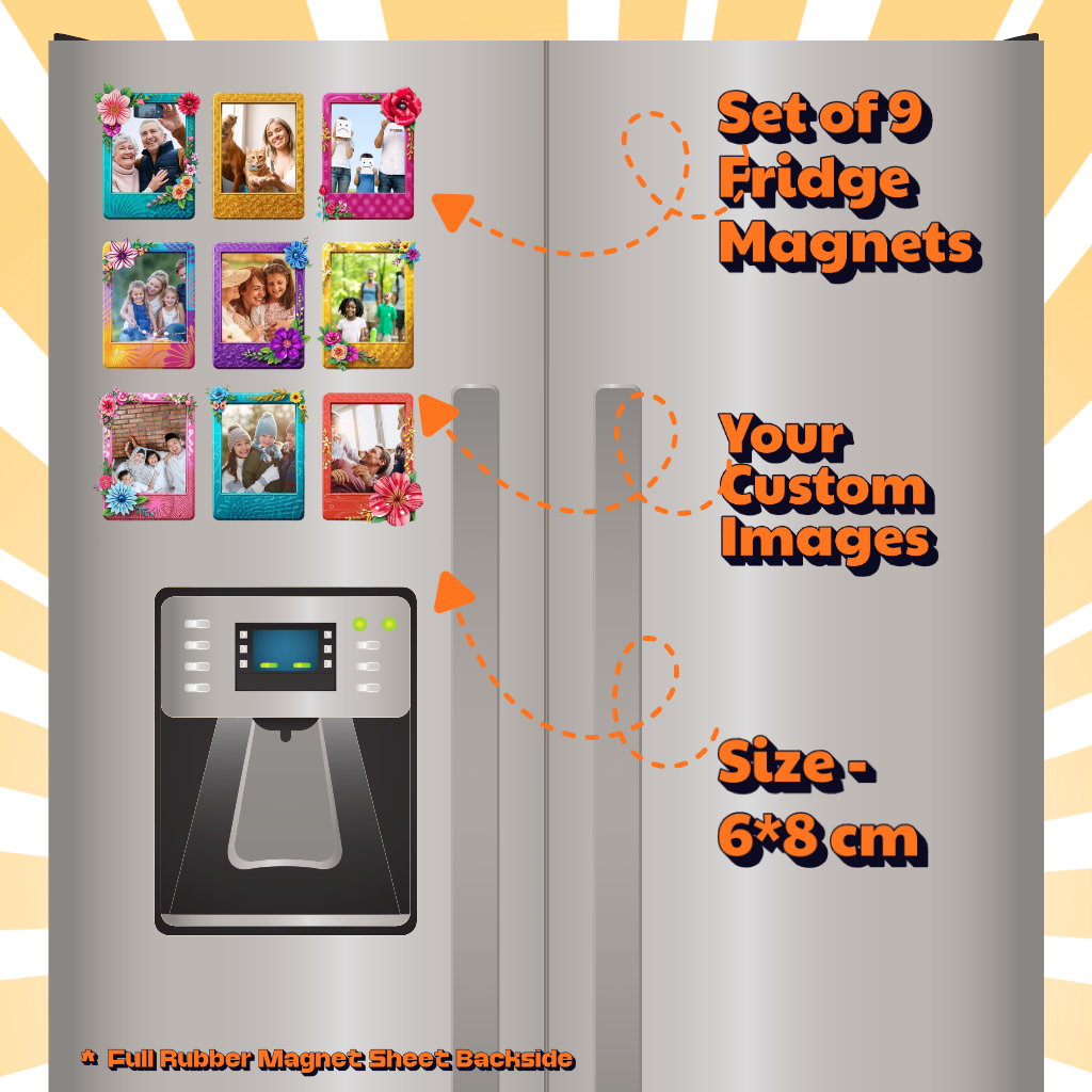 Photo Fridge Magnets – Strong Hold, Glossy Finish, Waterproof