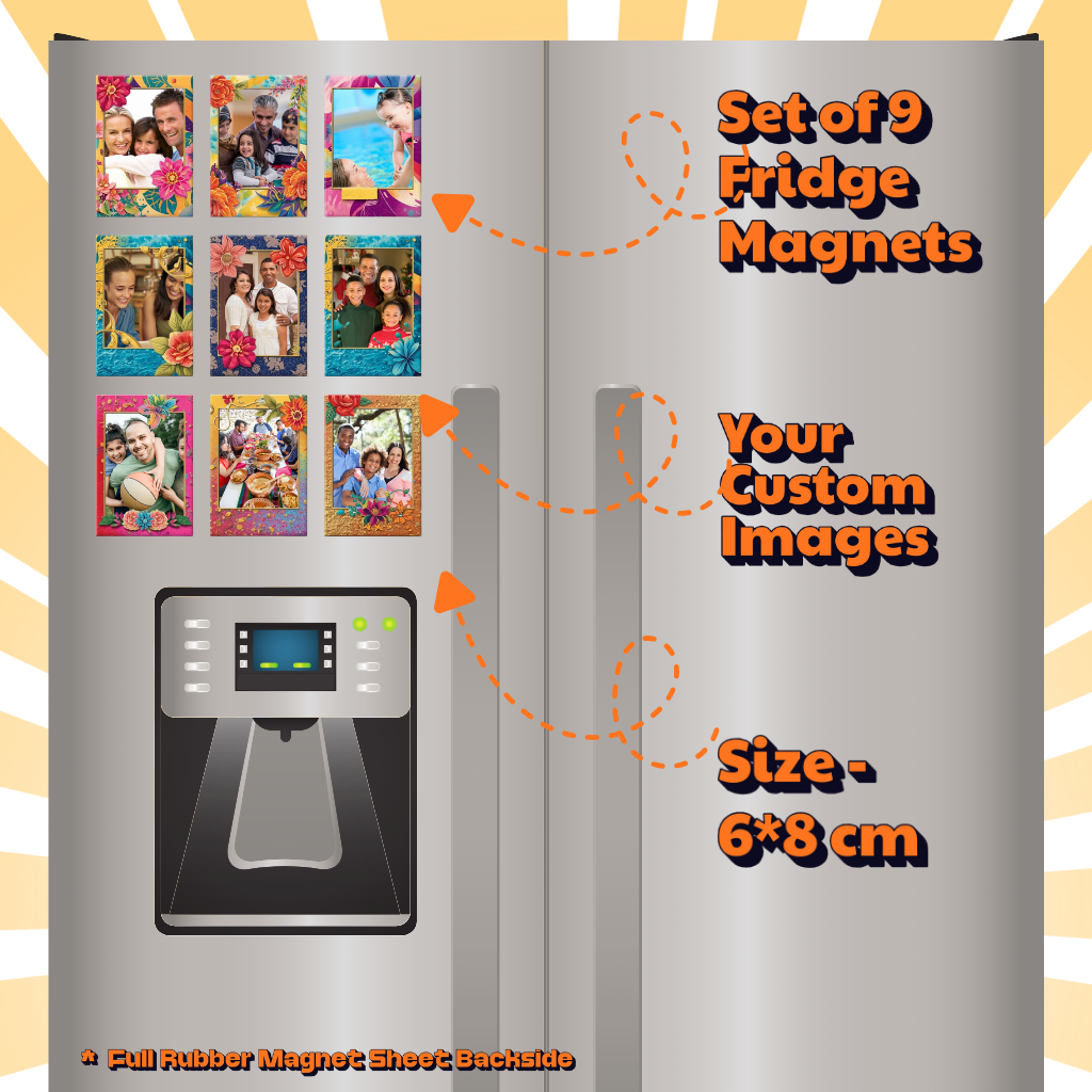 Photo Fridge Magnets – Strong Hold, Glossy Finish, Waterproof