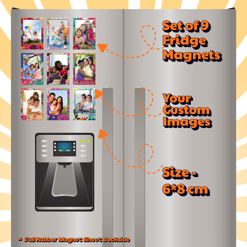 Photo Fridge Magnets – Strong Hold, Glossy Finish, Waterproof