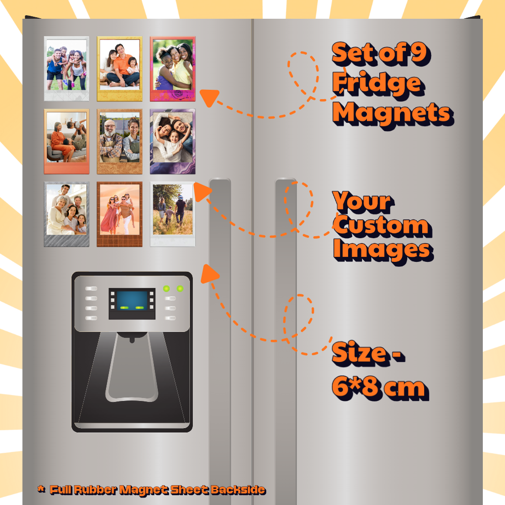 Photo Fridge Magnets – Strong Hold, Glossy Finish, Waterproof
