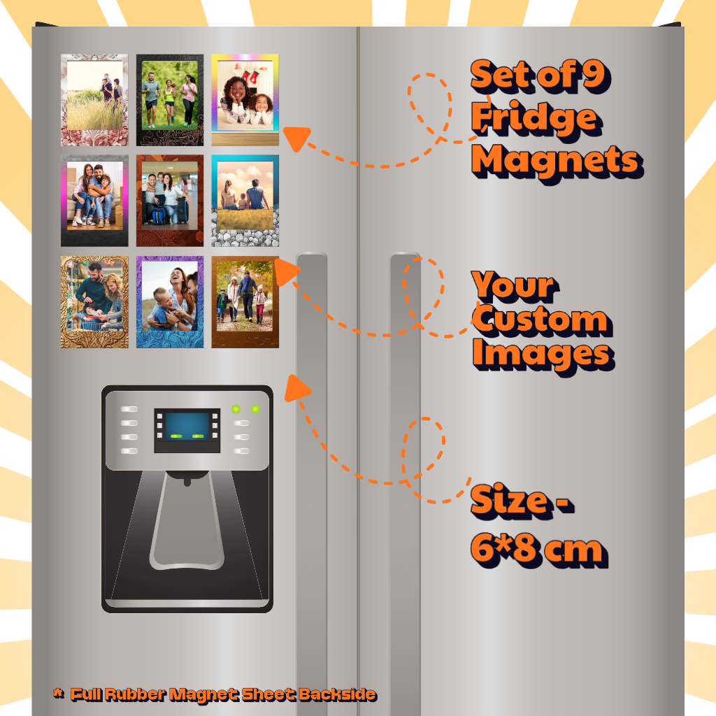 Photo Fridge Magnets – Strong Hold, Glossy Finish, Waterproof