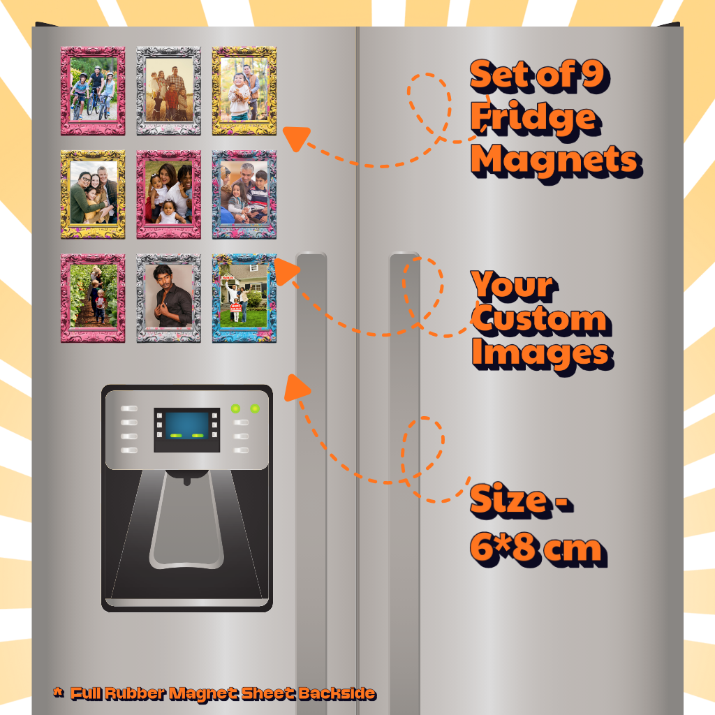 Photo Fridge Magnets – Strong Hold, Glossy Finish, Waterproof