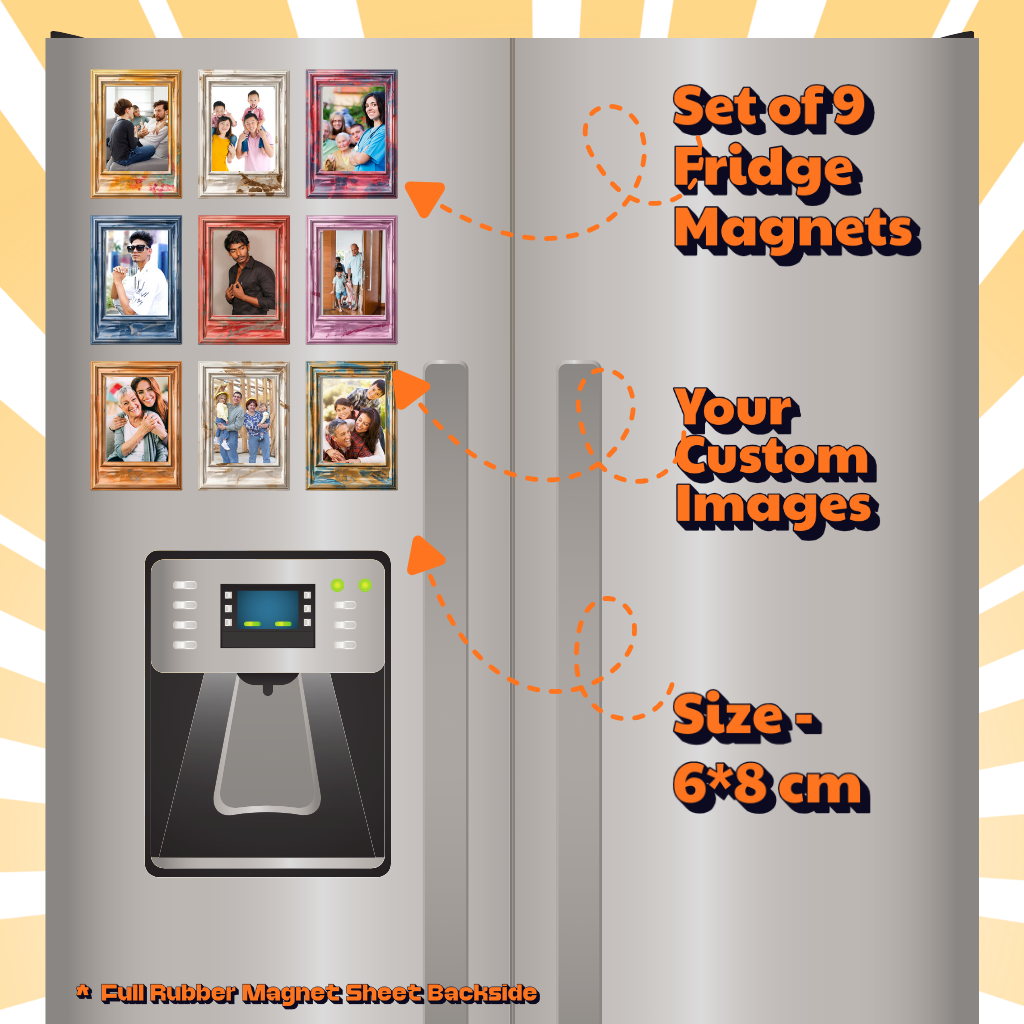 Photo Fridge Magnets – Strong Hold, Glossy Finish, Waterproof