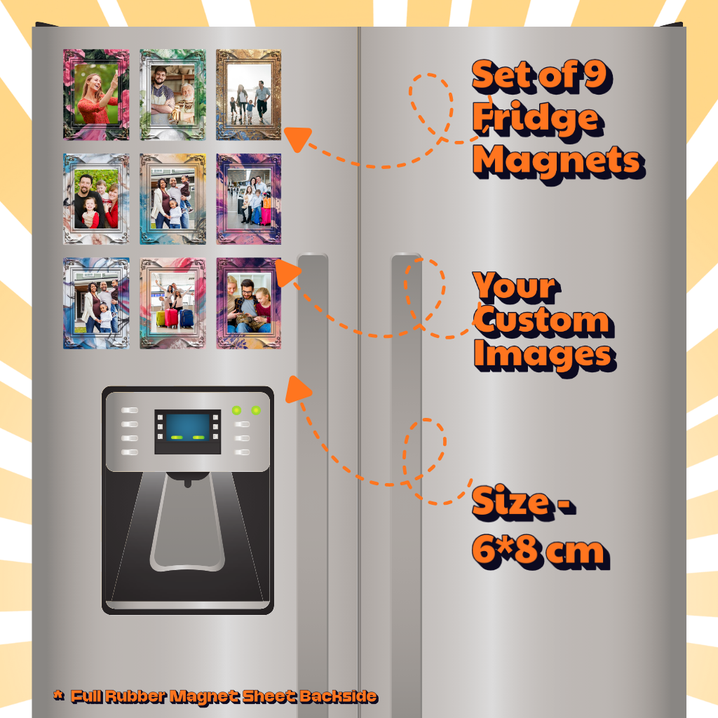 Photo Fridge Magnets – Strong Hold, Glossy Finish, Waterproof